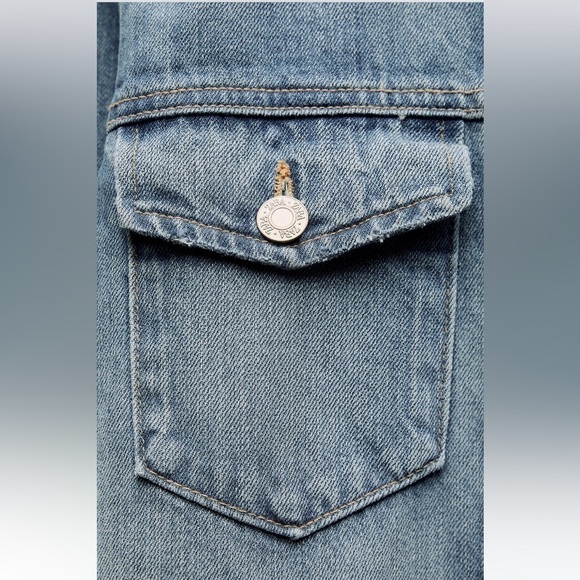 New ZARA Denim TRF Dress - Picture 8 of 9